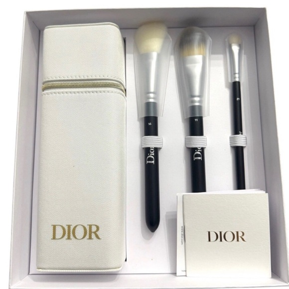 Dior Other - Dior White and Black Makeup Brush Set